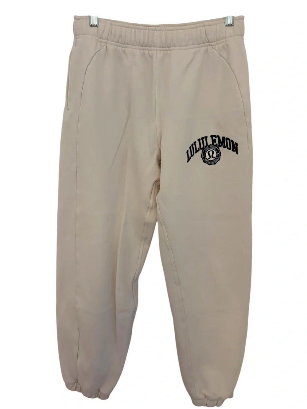 Lululemon Athletic Club Set Small Perfectly Oversized Crew Scuba Joggers Ivory